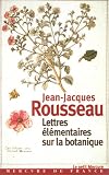 Lettres �l�mentaires sur la botanique