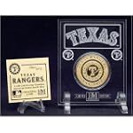 Texas Rangers 24Kt Gold Coin In Archival Etched Acrylic.