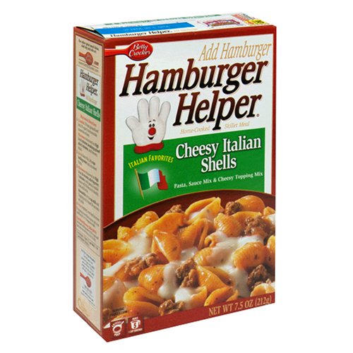 Hamburger Helper Cheesy Italian Shells, 7.5-Ounce Boxes (Pack of 12) by Hamburger Helper