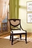 Carmel Dark Mahogany & Natural Seagrass Dining Chair, 19 Seat Height (Mahogany/Seagrass) (37H x 25W x 22D)