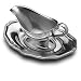 Wilton Armetale Queen Anne Gravy Boat with Tray
