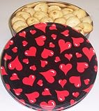Gourmet Food : Scott's Cakes 2 1/2 lb. Coconut Macaroon Cookies in a Large Heart Tin