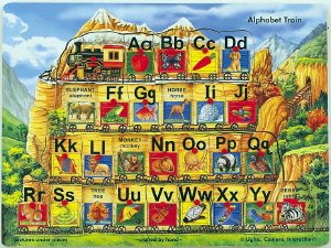 Childrens Toyshop  Toys : Alphabet Train Peg Puzzle