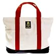 RMC Martin Ksohoh Red Monkey Company MKWS white/red canvas shopper bag