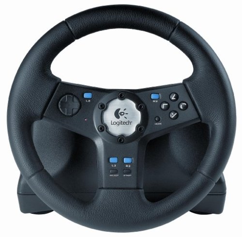 Childrens Toyshop  Video Games : Logitech Rally Vibration Feedback Wheel Steering Wheel (PS2)