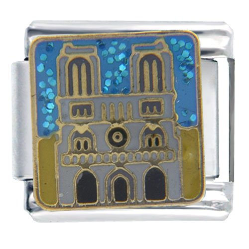 Notre Dame Themed Travel Flags Charms Italian Bracelet
