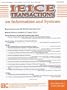 Ieice Transactions - Parts a-D - Complete Set