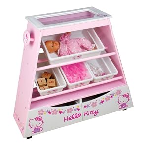 Hello Kitty Storage Shelf w Bins