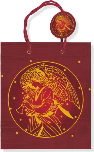 Gold Angel Holiday Gift Bag (Christmas Gift Bag)
