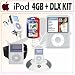Apple 4 GB iPod nano AAC/MP3 Player - Silver (3rd Generation) + Deluxe Accessory Kit