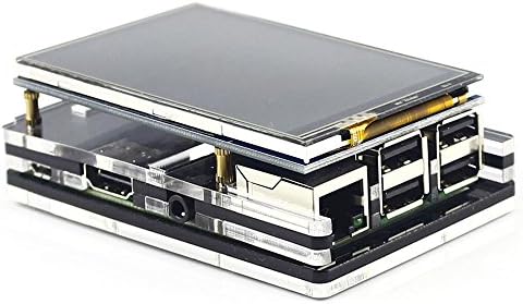 V3.0 3.5 inches Touch Screen for Rapsberry Pi 3 Display Monitor 480*320 TFT LCD Kit With 5 layer Acrylic Case [Raspberry Pi 3 Not include.]