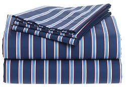 Tommy Hilfiger Christopher Stripe Collection 200-Thread-Count Cotton Full Sheet Set deals