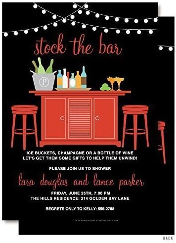 Stock the Bar Couples Shower Invitations