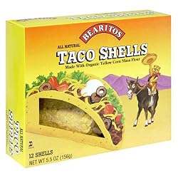 Little Bear Yellow Taco Shells, 5.5-Ounce Boxes (Pack of 12)