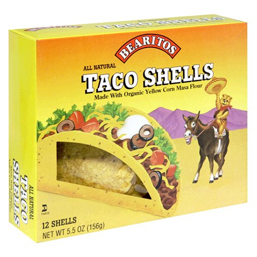 Little Bear Yellow Taco Shells, 5.5-Ounce 12-quantity boxes (Pack of 12)