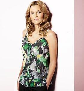 Per Una Scoop Neck Splash Camisole Top By Marks and Spencer