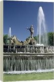 Neptune fountain - 40 Inch Canvas Print (101 cm) by Robert Harding