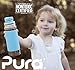 Pura Sport Big Mouth Silicone Sport Top, Orange (Plastic Free, NonToxic Certified, BPA Free)
