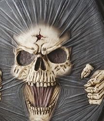 medieval demon toilet seat gothic skull throne seat New