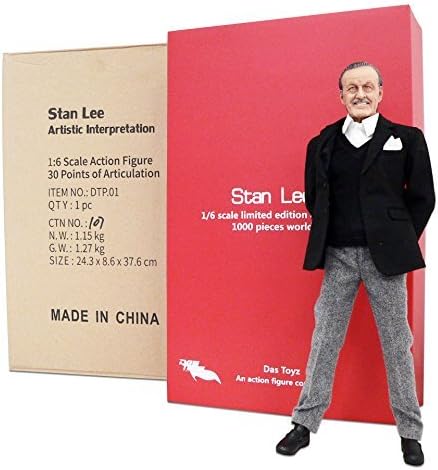 Das Toyz American Icon Marvel Stan Lee Licensed Limited Edition 1/6 1:6 Scale 12" Figure by Das Toyz