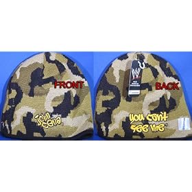 JOHN CENA - CAMO BEANIE WWE WRESTLING HAT