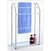 Organize It All Acrylic 3 Bar Towel Rack with Bottom Shelf
