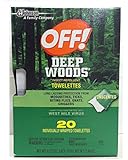 Off! Deep Woods Insect Repellent Wipes, 20 Towelettes