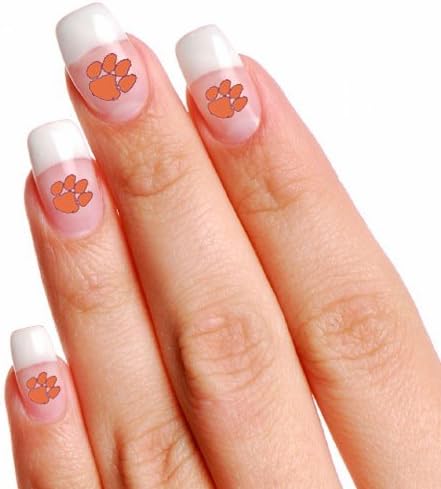 NCAA Clemson Tigers 4-Pack Temporary Nail Tattoos