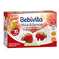 Bebivita Trinkmilch Erdbeere 1483, 6er Pack (6 x 2 x 0,2 l Packung)