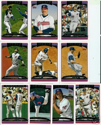 2006 Topps Series 2 CLEVELAND INDIANS baseball cards team set
