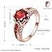 Swarovski Clear Crystal Ruby Personalized Fashion Rings for Women Size7-8