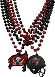 NFL Tampa Bay Buccaneers Team Medallion, Mini-Helmet and Mardi-Gras Bead Set