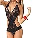 Bingirl Women Ladies Three Point Harness Perspective lingerie Uniform
