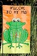 Welcome to My Pad Garden Size Flag
