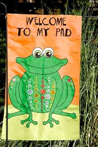 Welcome to My Pad Garden Size Flag