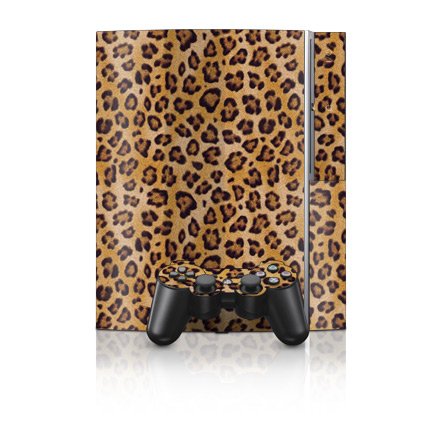 Leopard Spots Design Protector Skin Decal Sticker for PS3 Playstation 3 Body Console
