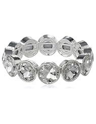 Steve Madden Crystal Stretch Bracelet, 7.5"