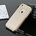 iPhone 5 Case, iPhone 5s Case,, MTRONXTM Shockproof Heavy Duty Durable Hybrid Hard Soft TPU Armor Defender Case Cover Bumper For Apple iPhone 5, iPhone 5s, iPhone SE - Gold/Gold(HC-GDGD)