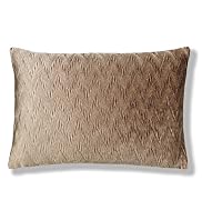 Zig Zag Pleated Velvet Cushion