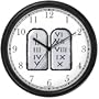 The 10 Ten Commandment Judaica Jewish Theme Wall Clock by WatchBuddy Timepieces (Black Frame)