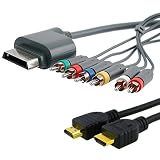 Xbox 360 Component HD AV Cable Cord+3ft Hdmi Cable v 1.3 for Xbox360 Slim 1080P