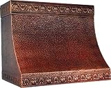 Metallo Arts Range Hood 30 W x 18 H Wall Mount Hood with Botticelli Frame