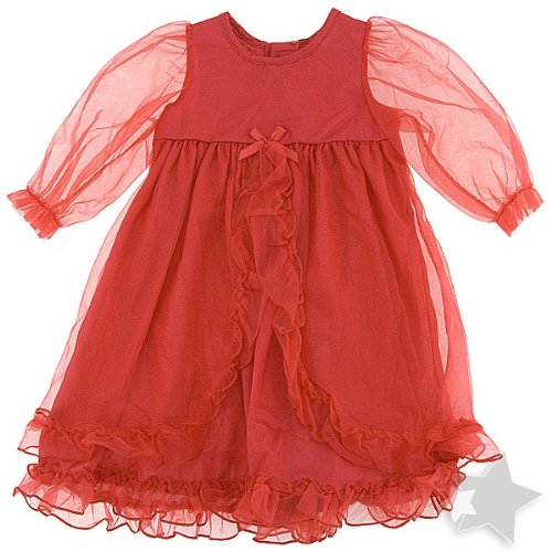 Laura Dare Red Fancy Holiday Nightgown for Toddlers and Girls
