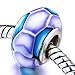Purple Pale Blue Irregular Beads Fits Pandora title=
