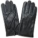 Fownes Mens Cashmere Lined Black Lambskin Leather Gloves