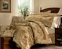 7 PC LUXURY FLORAL JACQUARD BED IN A BAG COMFORTER SET W/ MATCHING DECORATIVE PILLOWS