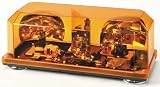 Wolo Priority 1 Light Bar Warning Lights Permanent Mount Amber - H1 55 Halogen Bulbs - 15.75L x 7W x 5.25H