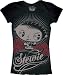 Family Guy Classic Comedy Series TV Show - Stewie Propaganda - Ladies Junior Black T-...