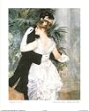Auguste Renoir Dance In Town Romantic Art Poster Print - 16" X 20"