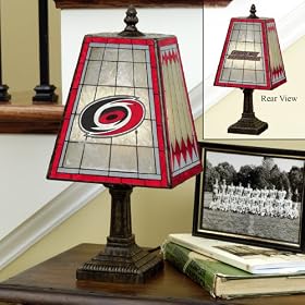 14 NHL Carolina Hurricanes Hockey Stained Glass Table Lamp by 